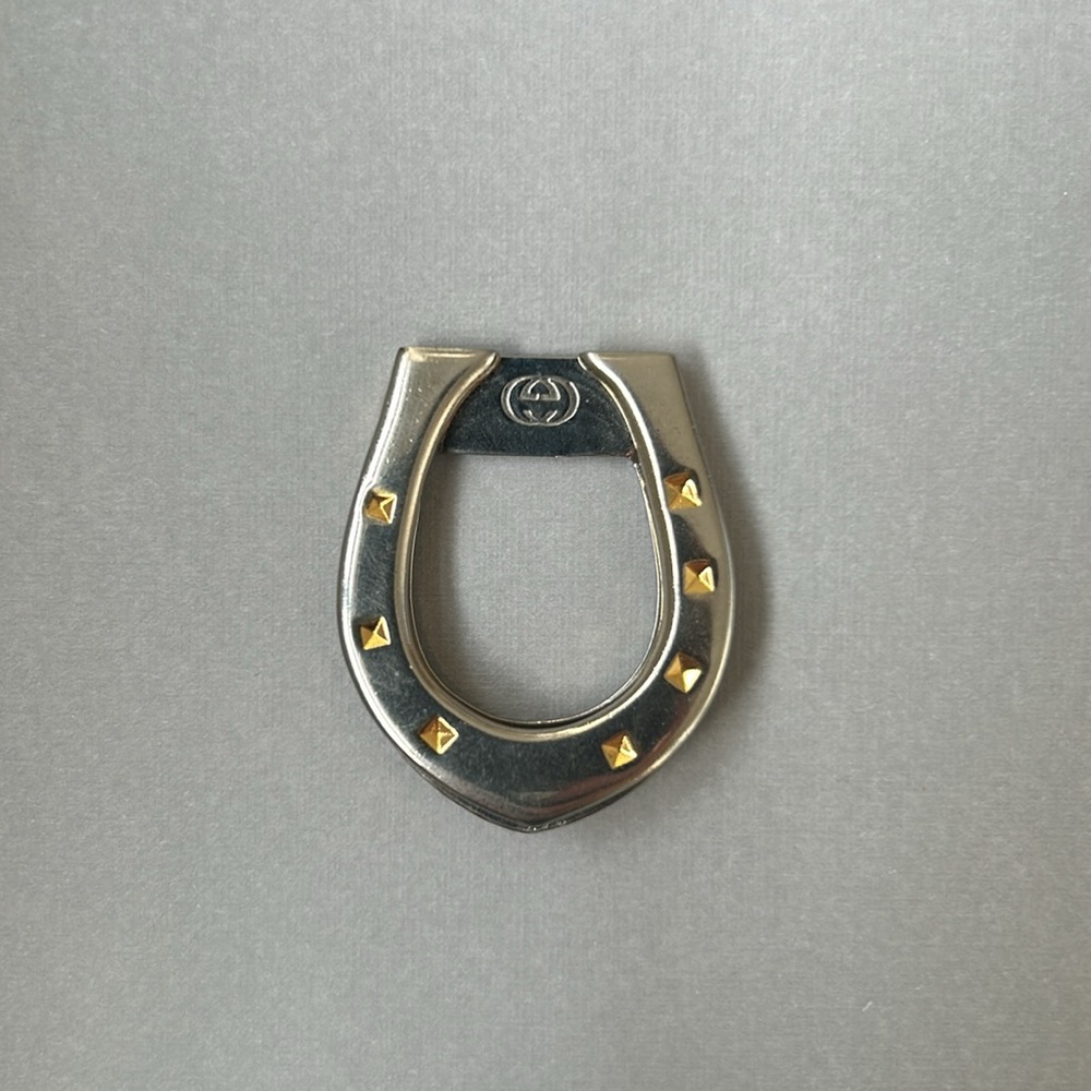 Vintage Gucci Money Clip Silver/Gold